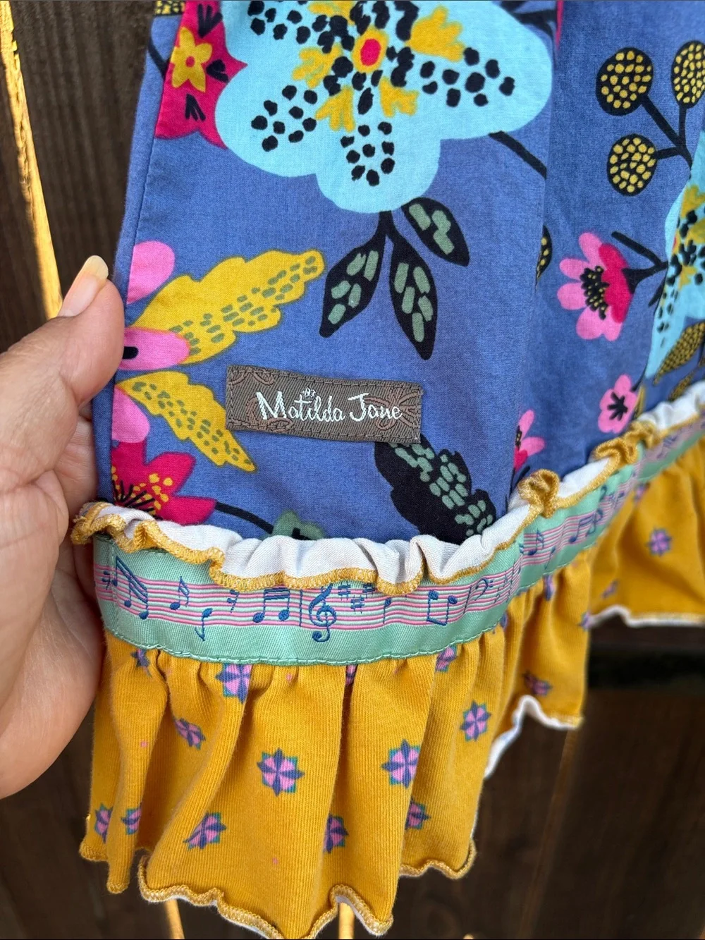 Matilda Jane Floral top in Purple, Pink, Yellow and Mint